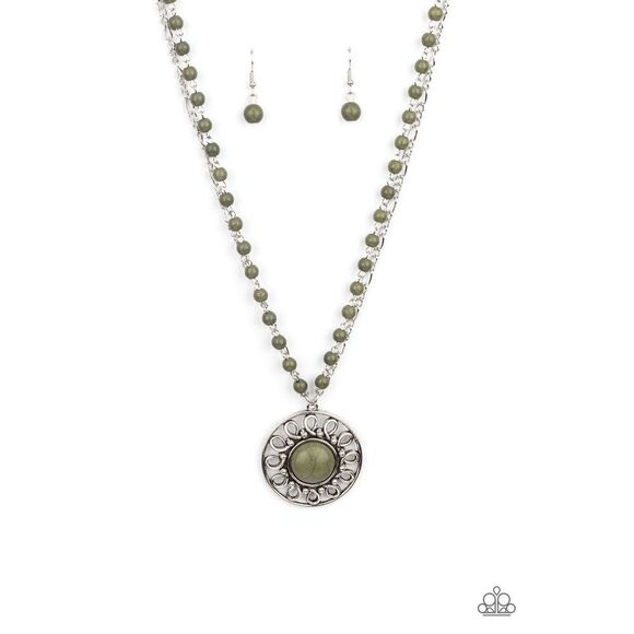 Bundle Sale 3 for $15 | Paparazzi Sahara Suburb Necklace and Earring Set - Picture 1 of 9